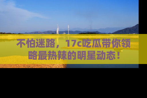 不怕迷路，17c吃瓜带你领略最热辣的明星动态！