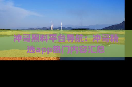 冲哥黑料平台导航：冲哥精选app热门内容汇总