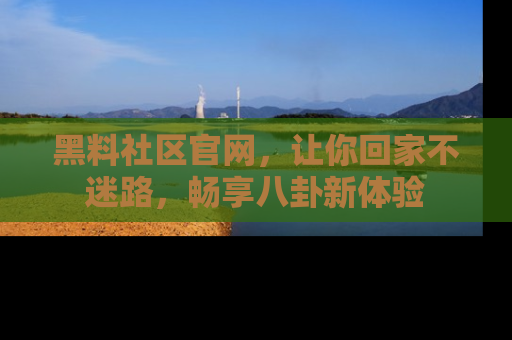 黑料社区官网,让你回家不迷路,畅享八卦新体验