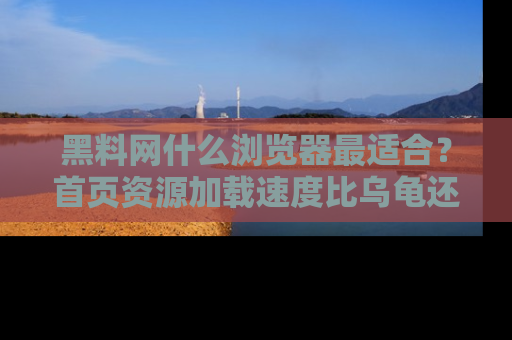 黑料网什么浏览器最适合?首页资源加载速度比乌龟还慢的体验真心吐槽!
