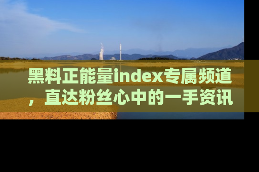 黑料正能量index专属频道,直达粉丝心中的一手资讯!