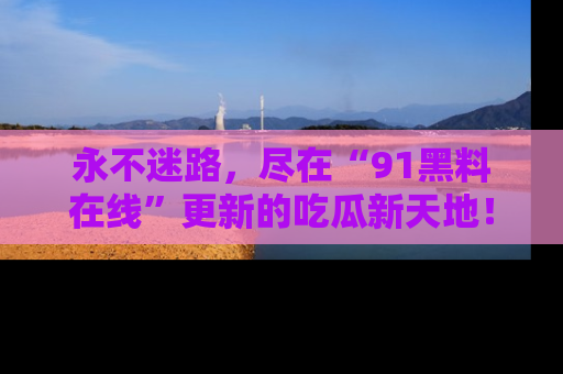 永不迷路,尽在“91黑料在线”更新的吃瓜新天地!