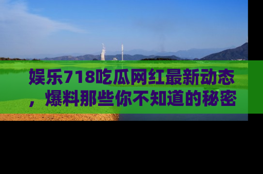 娱乐718吃瓜网红最新动态,爆料那些你不知道的秘密!